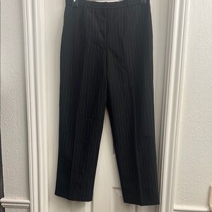 White Stag Men's Black Striped Dress Pants